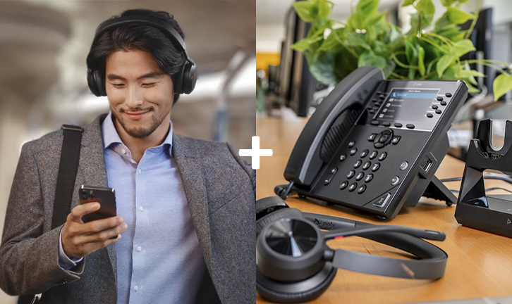 Wireless Headsets For Desk Phone & Mobile